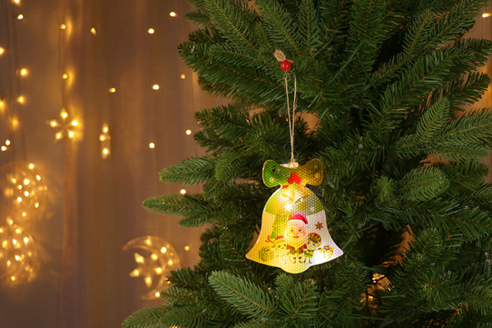 皮线挂件灯 绿铃铛暖光